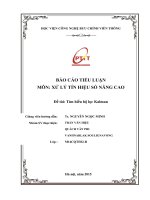 Bộ lọc kalmanfilter  xử lý tín hiệu số