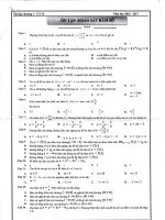 Bài tập trắc nghiệm khảo sát hàm số 20162017