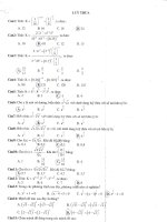 Bài tập trắc nghiệm Lũy thừa 20162017