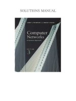 solution manual for Computer Networks A Systems Approach 3rd Edition