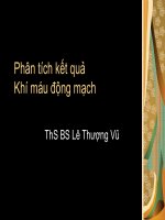 Phân Tích Kết Quả Khí Máu Động Mạch