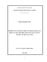 Nghiên cứu ứng dụng chiếu xạ nhằm tạo ra các dòng cà chua đột biến cho năng suất cao từ nguồn vật liệu của Cuba (luận văn thạc sĩ)
