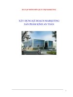 Xây dựng kế hoạch marketing sản phầm kính an toàn