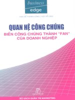 Quan hệ công chúng biến công chúng thành FAN của doanh nghiệp.PDF