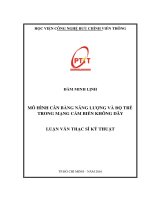 Mô hình cân bằng năng lượng và độ trễ trong mạng cảm biến không dây