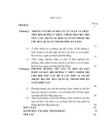 LUẬN văn THẠC sĩ   bồi DƯỠNG ý THỨC CHÍNH TRỊ CHO đội NGŨ cán bộ ở các đơn vị cơ sở THUỘC BCH QUÂN sự THÀNH PHỐ đà NẴNG HIỆN NAY