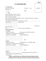 LY LICH KHOA HOC VANNAM 