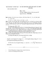 BỘ đề THI HSG QUỐC GIA THPT các bộ môn năm 2016