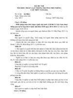 BÀI DỰ THITÌM HIỂU PHÁP LUẬT TRONG TRƯỜNG PHỔ THÔNGCẤP THPT NĂM 2016 Lớp 10C3