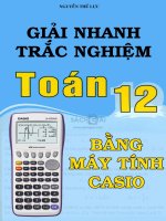 Giải nhanh trắc nghiệm toán 12 bằng máy tính casio