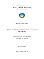 vận dụng phương pháp hội thoại trong dạy học tập đọc lớp 2