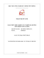 Giao thức điều khiển tắt nghẽn đa đường tiết kiệm năng lượng (tt)