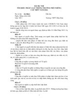 BÀI DỰ THITÌM HIỂU PHÁP LUẬT TRONG TRƯỜNG PHỔ THÔNGCẤP THPT NĂM 2016 Lớp 10C1