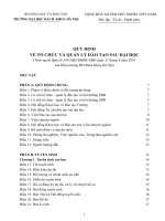 QUY ĐỊNH  VỀ TỔ CHỨC VÀ QUẢN LÝ ĐÀO TẠO SAU ĐẠI HỌC