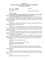 BÀI DỰ THITÌM HIỂU PHÁP LUẬT TRONG TRƯỜNG PHỔ THÔNGCẤP THPT NĂM 2016 Lớp 12A2