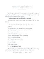 phương pháp lập dự toán