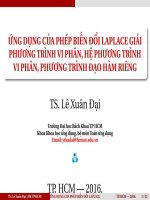 ứng dụng phép biến đổi Laplace ĐH BK