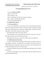 BẢN KIỂM ĐIỂM ĐẢNG VIÊN, Năm 2016