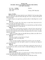 BÀI DỰ THITÌM HIỂU PHÁP LUẬT TRONG TRƯỜNG PHỔ THÔNGCẤP THPT NĂM 2016 Lớp 11B3