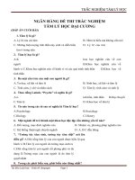 trắc nghiệm tâm lý học đại cương