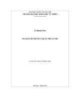 ĐA DẠNG DI TRUYỀN 5 QUẦN THỂ GÀ NỘI (LUẬN ÁN THẠC SĨ)