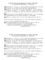 ĐỀ THI GIÁO VIÊN dạy GIỎI cấp TỈNH