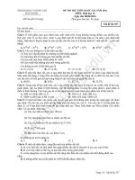 BỘ đề THI MINH họa + THI THỬ tốt NGHIỆP THPT lớp 12 môn SINH học 2015 2016