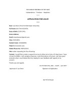 THE SOIALIST REPUBLIC OF VIET NAM