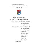 BÁO CÁO THỰC TẬP ĐO VẼ BẢN ĐỒ ĐỊA CHÍNH