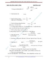 20 cong thuc tinhbài tập địa lí