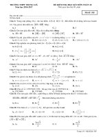 Đề thi HK1 toán 10 năm học 2016   2017 trường THPT Trung Giã   Hà Nội