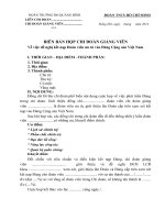 Bien ban hop Chi doan giang vien