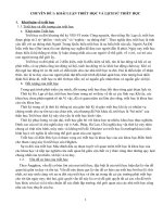 KHÁI LUẬN TRIẾT HỌC VÀ LỊCH SỬ TRIẾT HỌC