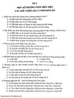 Đề trắc nghiệm Địa lý lớp 10 học kỳ 1