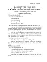 ĐÁNH GIÁ CUỐI CHỦ ĐIỂM BÁC HỒ 2016