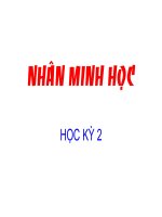 Bài Giảng Nhân Minh Học