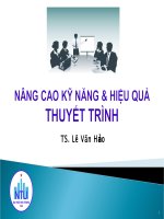 Nâng Cao Kỹ Năng & Hiệu Quả Thuyết Trình Ts. Lê Văn Hảo