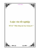 Luận văn điện động lực học lượng tử   luận văn, đồ án, đề tài tốt nghiệp 