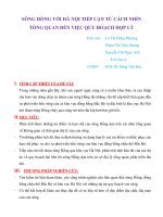 SÔNG HỒNG VỚI HÀ NỘI TIẾP CẬN TỪ CÁCH NHÌN TỔNG QUAN ĐẾN VIỆC QUY HOẠCH HỢP LÝ (BÁO CÁO KHOA HỌC)