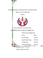 báo cáo môn pháp luật hệ thống tòa án nhân dân nước ta