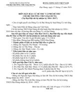 Bien ban bau bi thu   pho BT