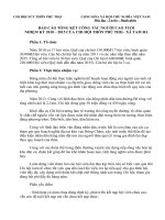 BÁO cáo TỔNG kết CÔNG tác NGƯỜI CAO TUỔI NHIỆM kỳ 2010 – 2015 của CHI hội THÔN PHÚ THỌ   xã TAM đa