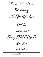 Đề cương ôn tập hk 1 lớp 10 tổng hợp (Văn, Địa, Lý, Sử, Sinh)