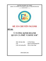 ý tưởng kinh doanh quán cafe S/R-ngành quản trị kinh doanh