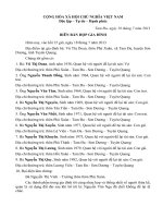 BIÊN bản họp GIA ĐÌNH