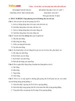 Đề thi học kì 1 môn Vật lý lớp 7 trường DTNT Ninh Sơn, Ninh Thuận năm học 2016 - 2017