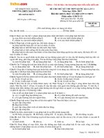 Đề thi thử THPT Quốc gia năm 2017 môn Giáo dục công dân trường THPT Ngô Sĩ Liên, Bắc Giang (Lần 1)