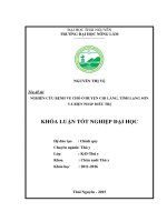 Nghiên cứu bệnh ve chó ở huyện chi lăng   tỉnh lạng sơn, và biện pháp điều trị