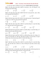 Bài tập trắc nghiệm về hình chóp tứ giác đều (Có đáp án)