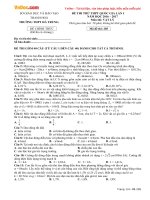 Đề thi thử THPT Quốc gia năm 2017 môn Vật lý trường THPT Hà Trung, Thanh Hóa (Lần 1)